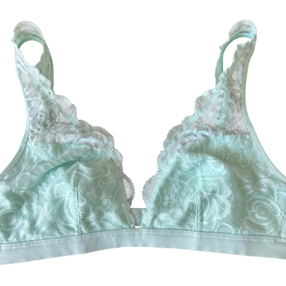PINK Mint Lace Bralette